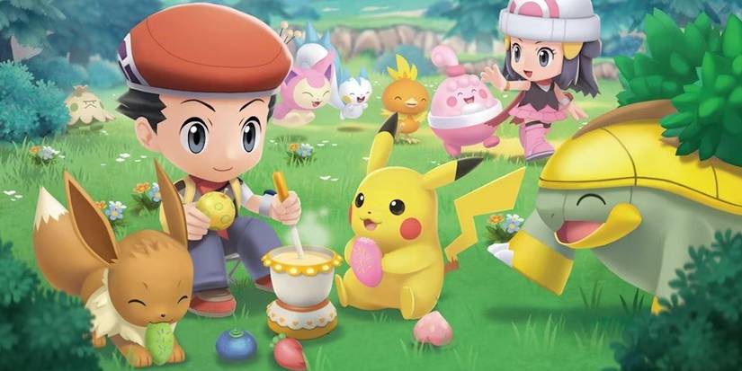 Lucas making poffins for his pokemon to enjoy