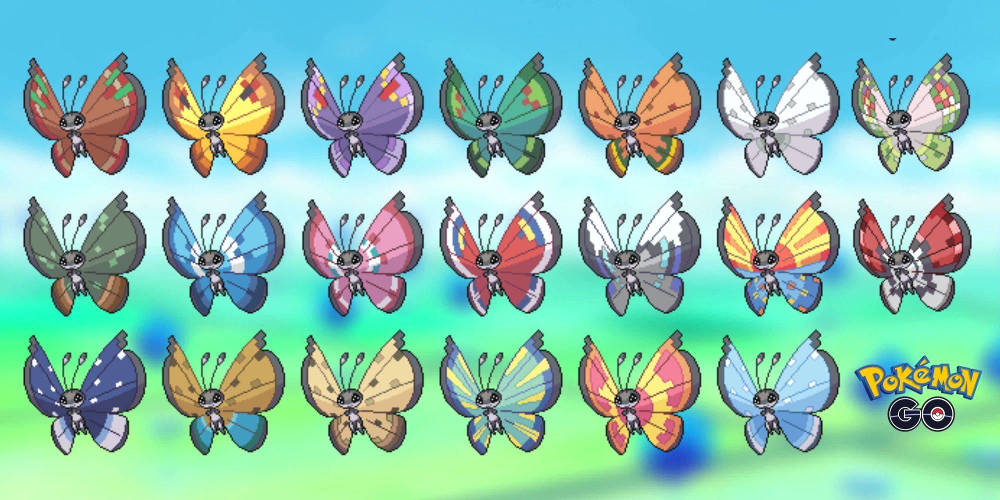 Vivillon ocean pattern