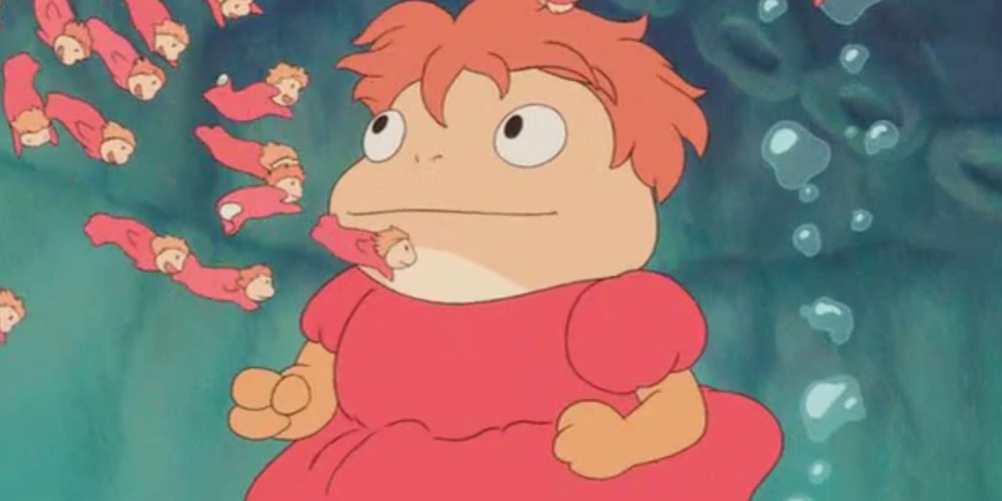 Ponyo and her sisters in Ponyo