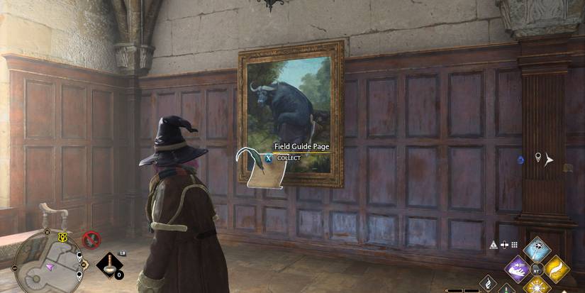 portrait of Baruffio field guide page location Hogwarts Legacy