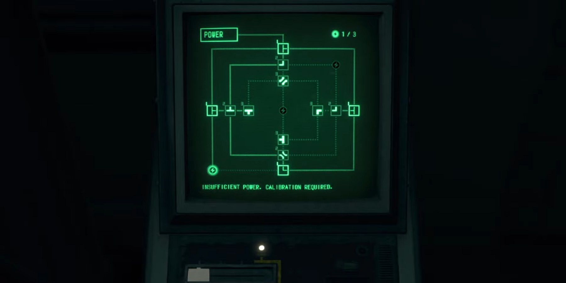 The Power Calibration puzzle from Resident Evil 4.