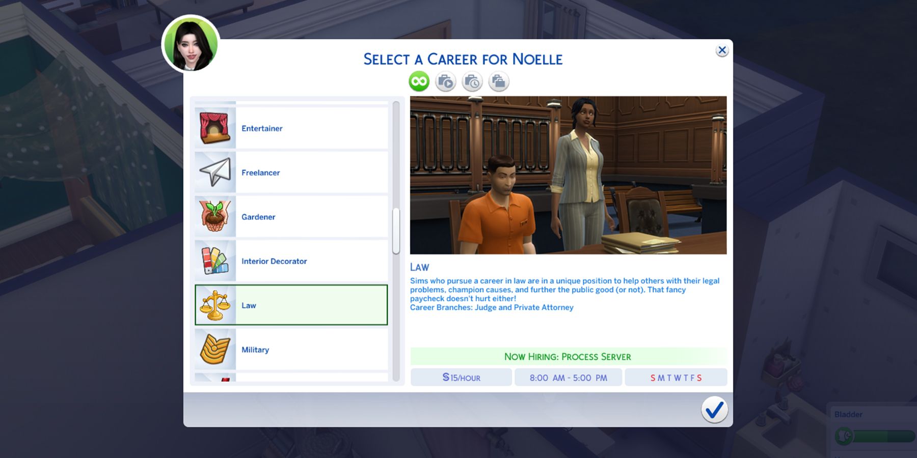private attorney branch in the sims 4