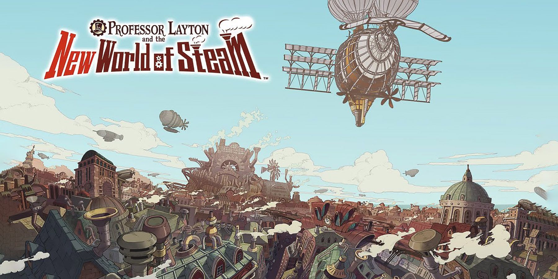 Professor Layton and the New World of Steam first teaser trailer artwork