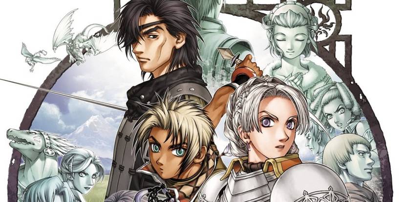 Promo art featuring characters in Suikoden 3