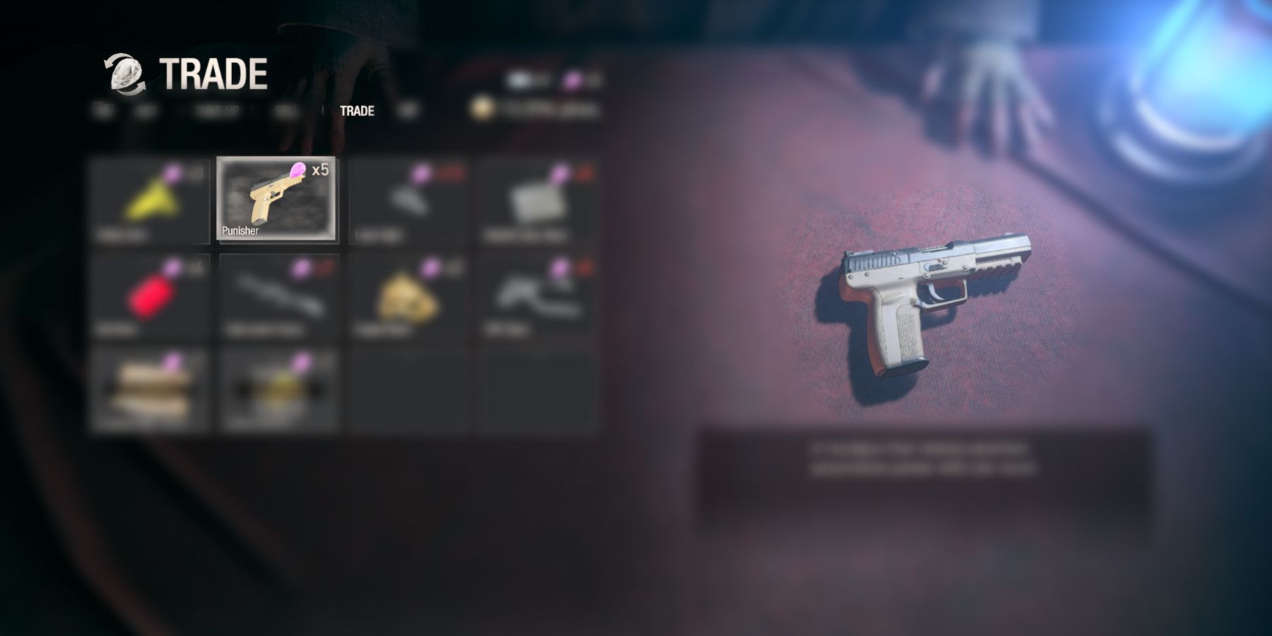 image showing punisher pistol in resident evil 4 remake.