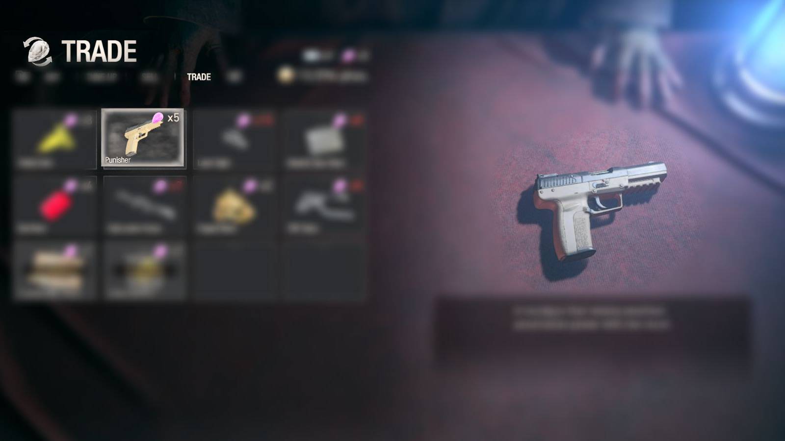 image showing punisher pistol in resident evil 4 remake.