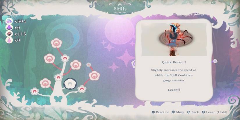 Quick Recast 1 upgrade in Bayonetta Origins Cereza and the Lost Demon