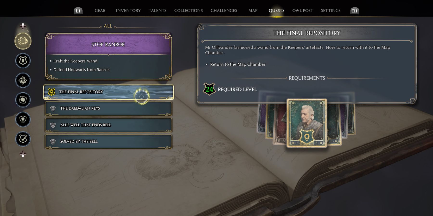 The Final Repository Main Quest in Hogwarts Legacy