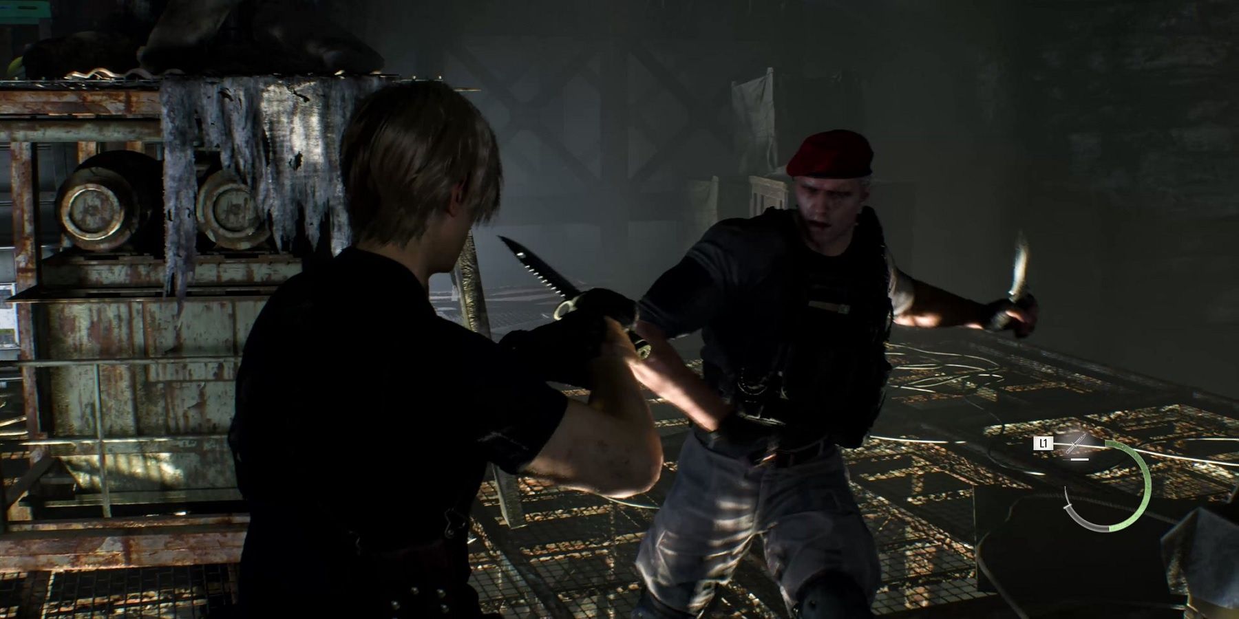 RE4 Remake Harder Stuff- Krauser Boss Fight