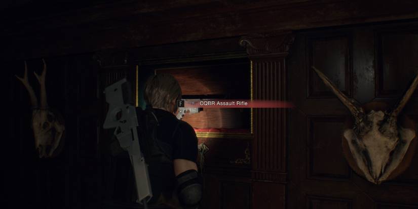 RE4RemakeAssaultRifleInWall