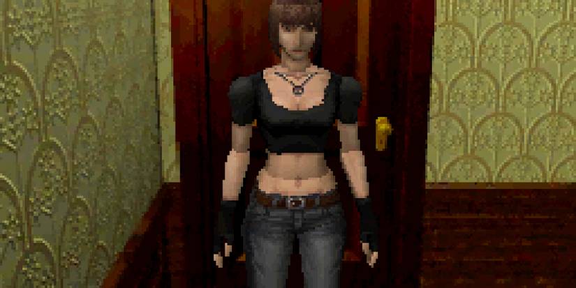 Jill in one of her more casual looks for the Saturn version of the game. 