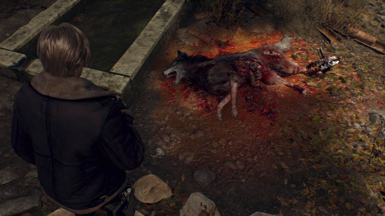 resident evil 4 remake dead dog-1