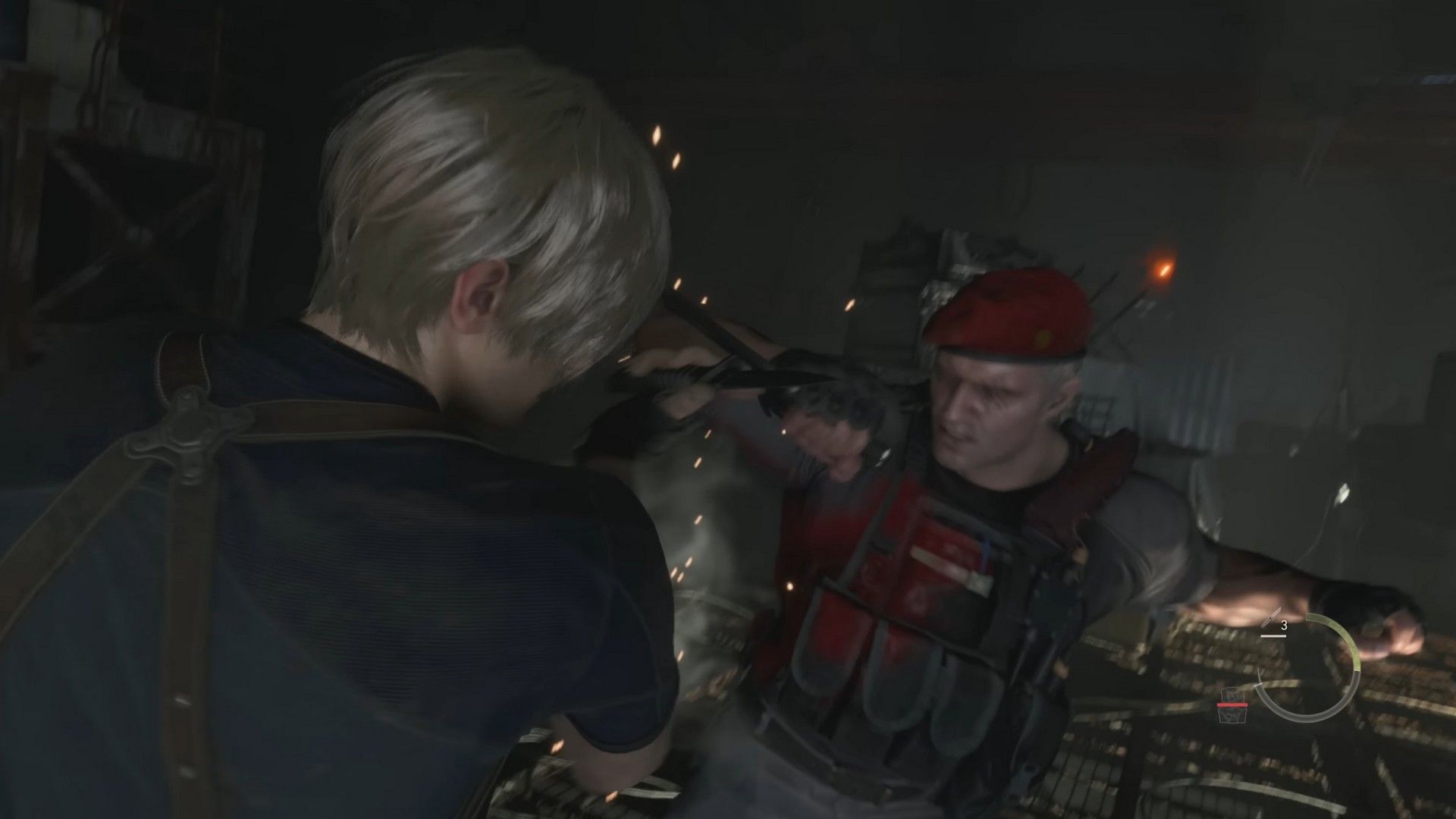 Resident Evil 4 Remake Parrying Krauser?