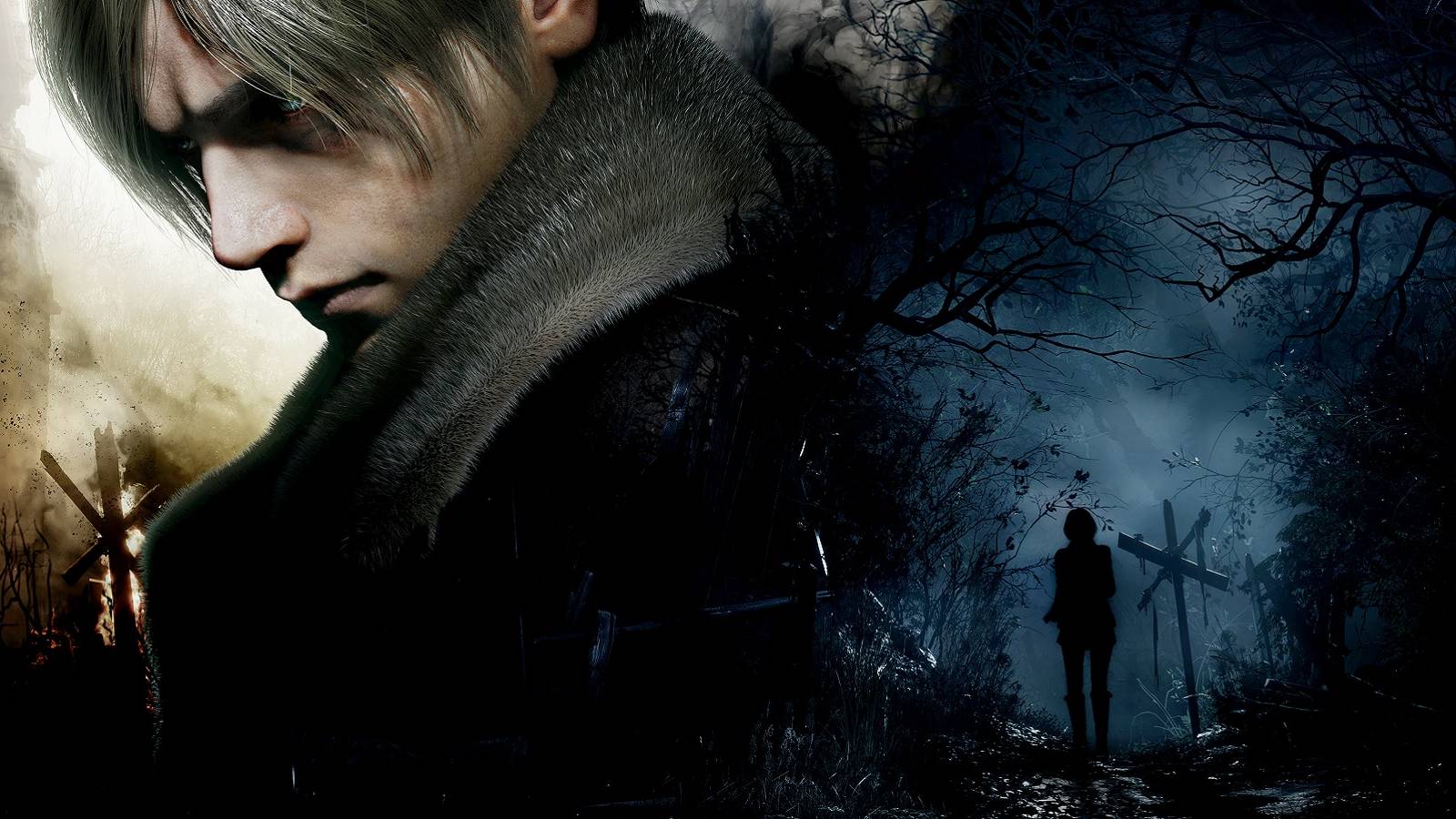 resident evil 4 remake key art featuring Leon