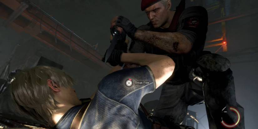 resident Evil 4 Remake Leon vs Krauser