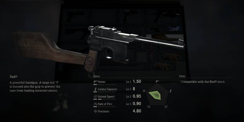 Resident Evil 4 Remake Red9 Handgun-2