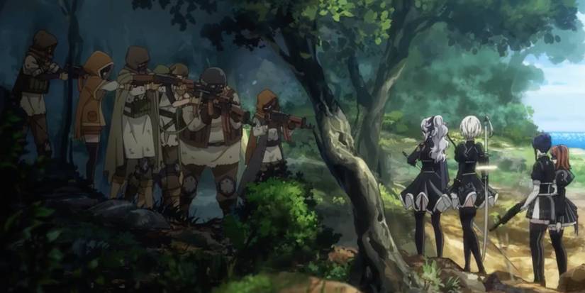 Resistence vs YoRHa Confrontation