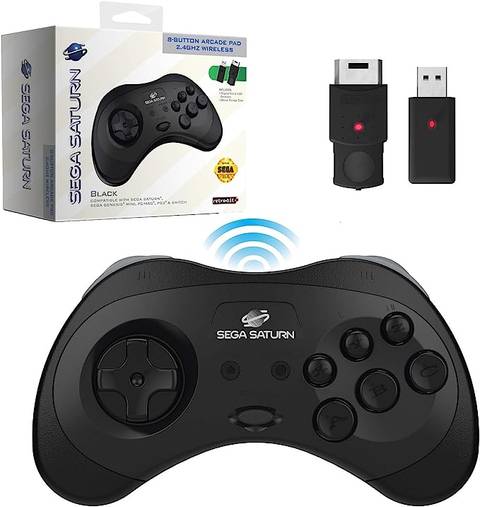 Retro-Bit Wireless Sega Saturn Controller Product Shot