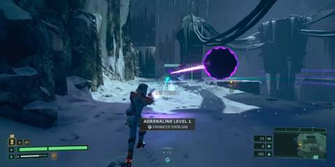 Using the Hollowseeker in Returnal.