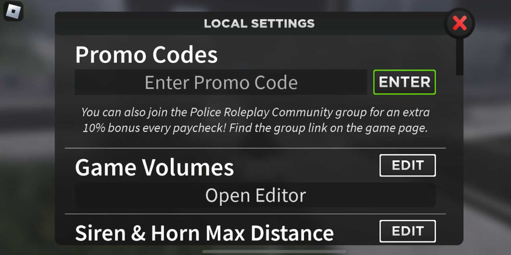 Roblox: Emergency Response Liberty County Codes