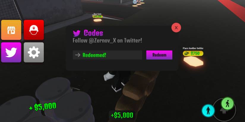 Roblox: The Resistance Tycoon Codes