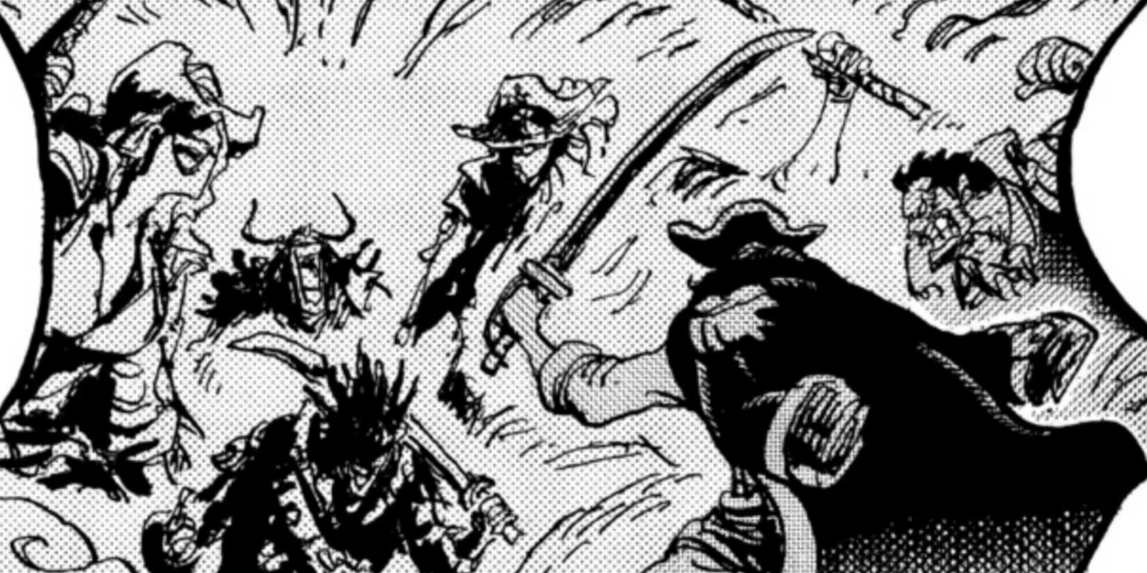 Roger and Garp vs Rocks Pirates