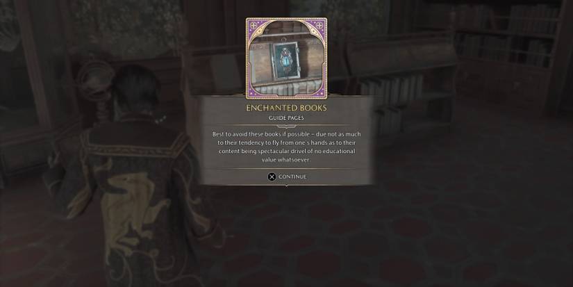 Enchanted Books Field Guide Page in Hogwarts Legacy