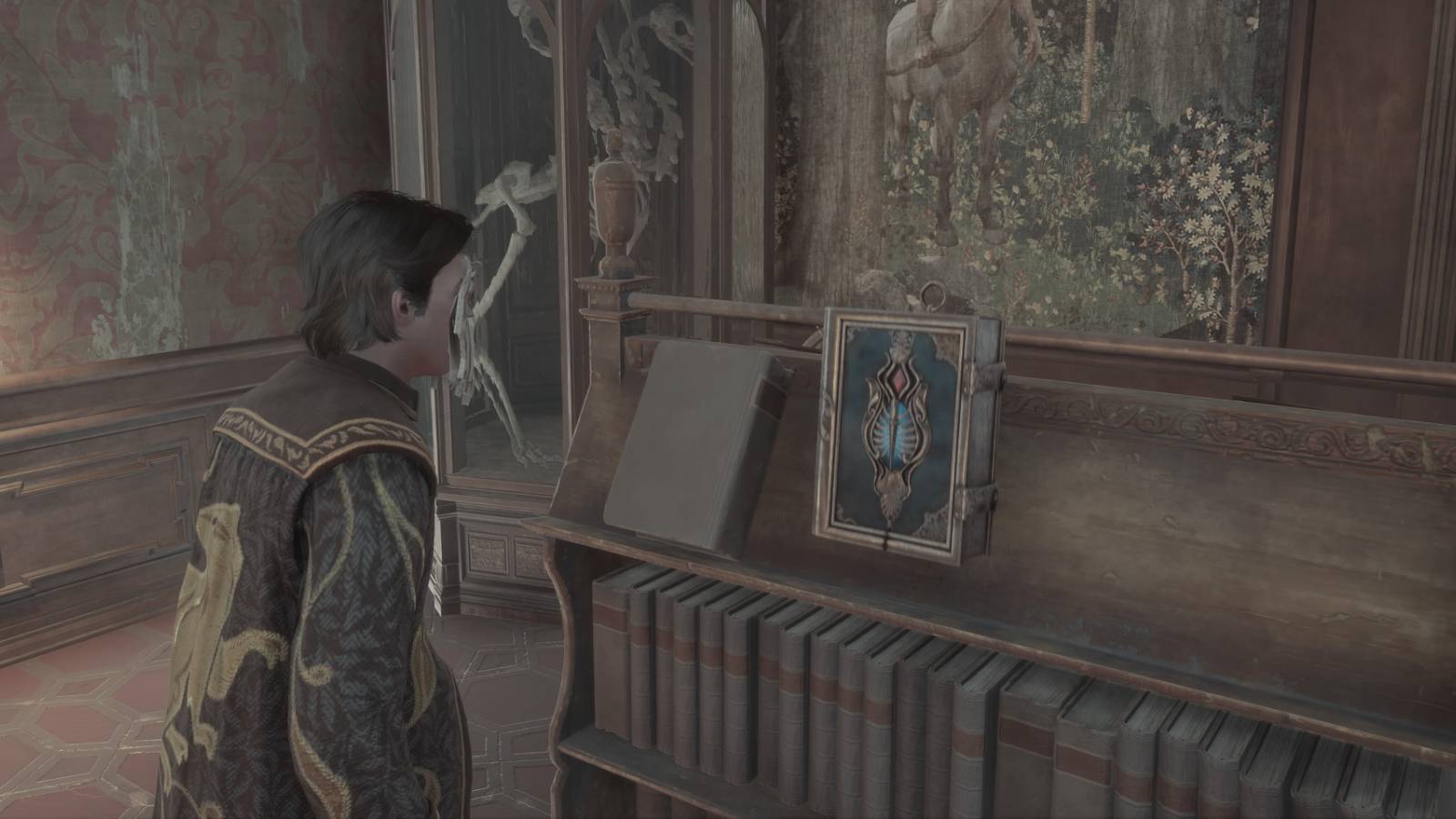 Finding the Secrets of the Darkest Art book in Hogwarts Legacy