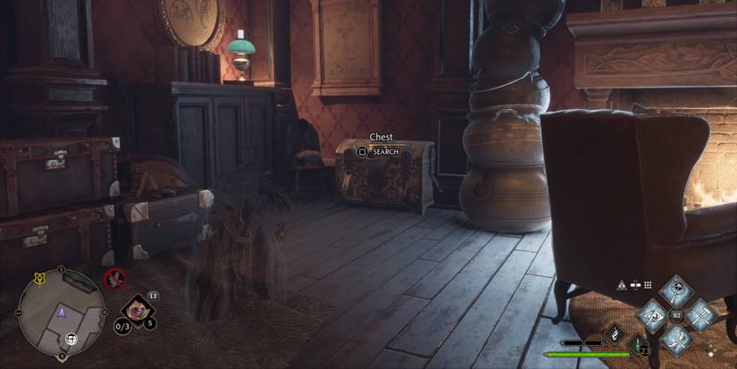 A chest with an eye in Hogwarts Legacy