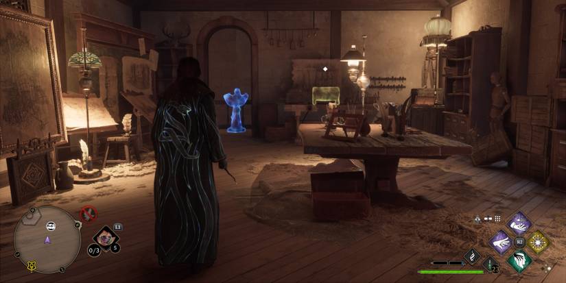 The secret room in the Faculty Tower in Hogwarts Legacy