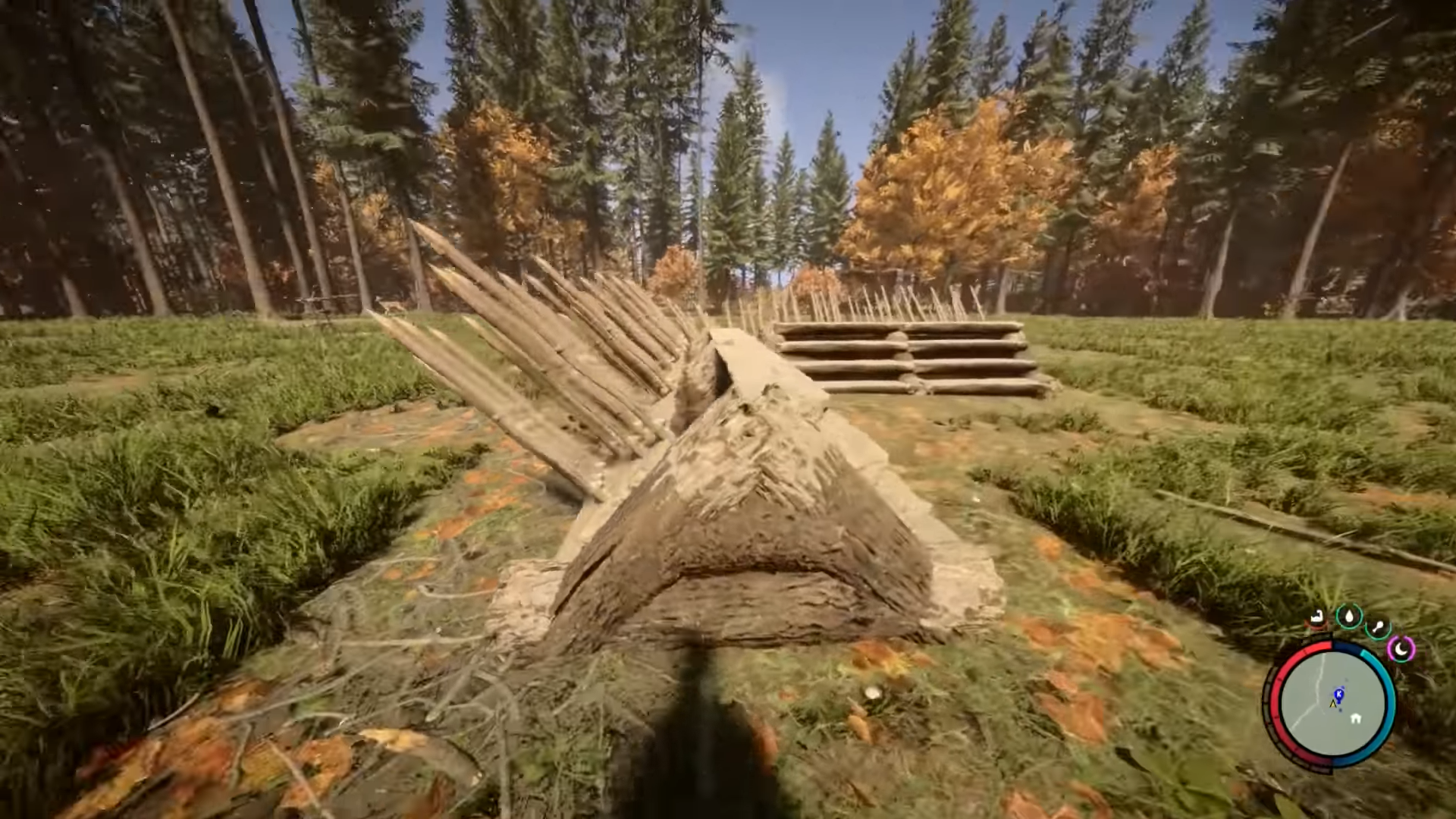 image showing a spiked ramp in sons of the forest. 