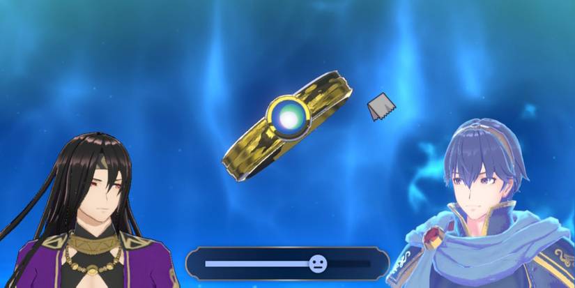 Seadall polishing Marth's ring in Fire Emblem Engage