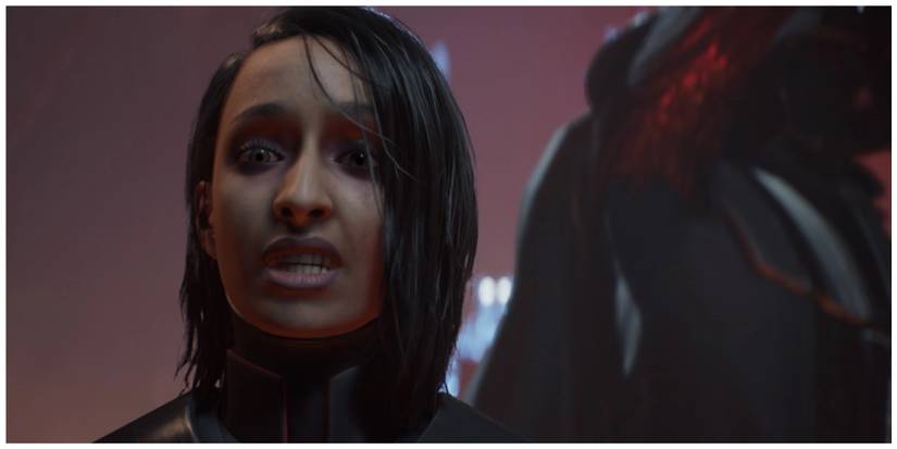 Star Wars Jedi: Fallen Order's Second Sister Trilla with a look of anguish