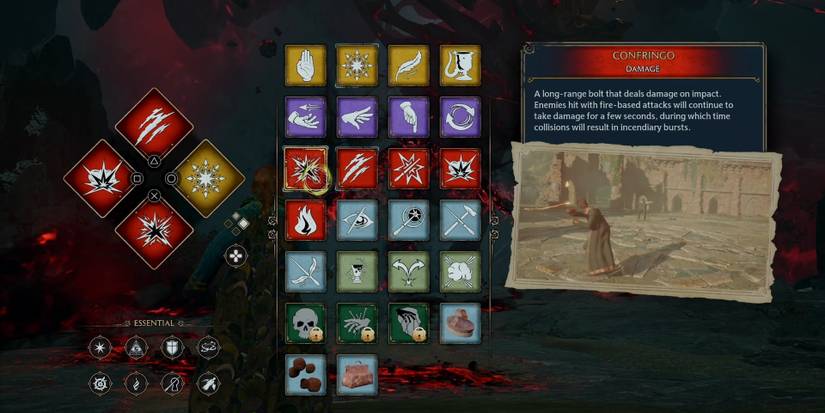 Hogwarts Legacy Selecting Confringo