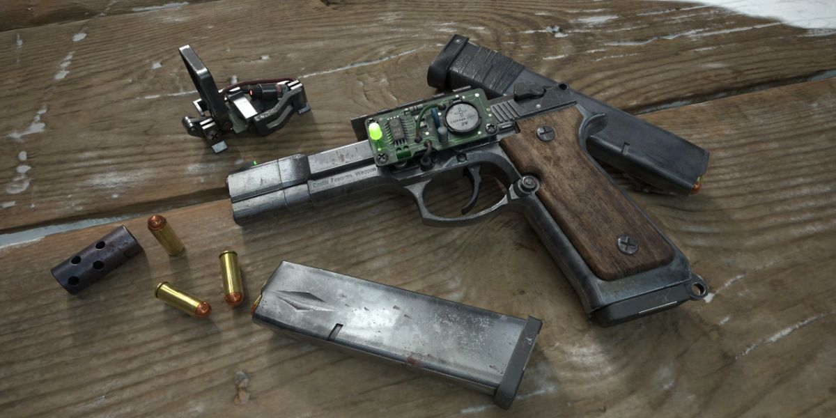 Service pistol with its chipsets