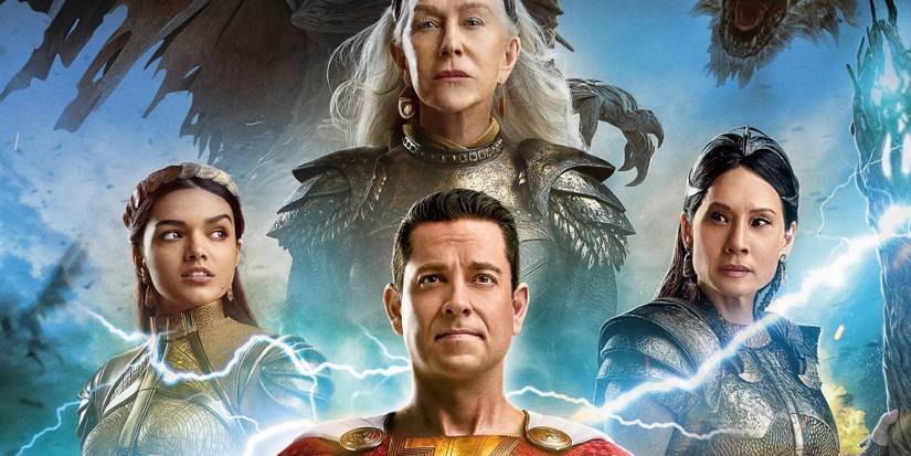 Shazam!-Fury-of-the-Gods-Rachel-Zegler-Helen-Mirren-Zachary-Levi-and-Lucy-Liu