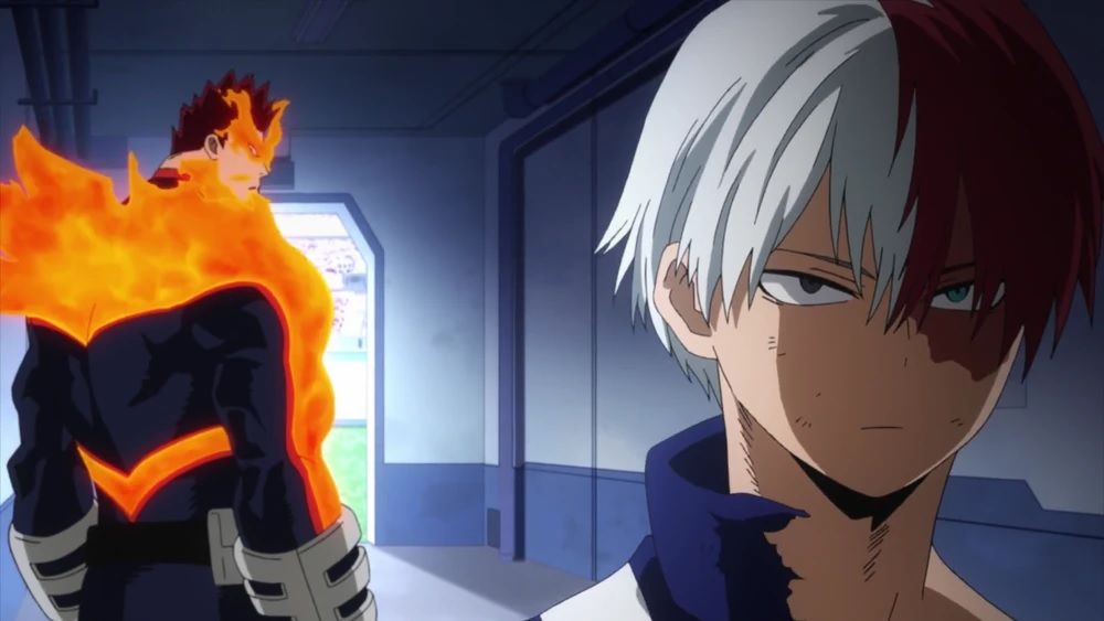 Shoto tells Endeavor that he doesn't need him in the My Hero Academia anime