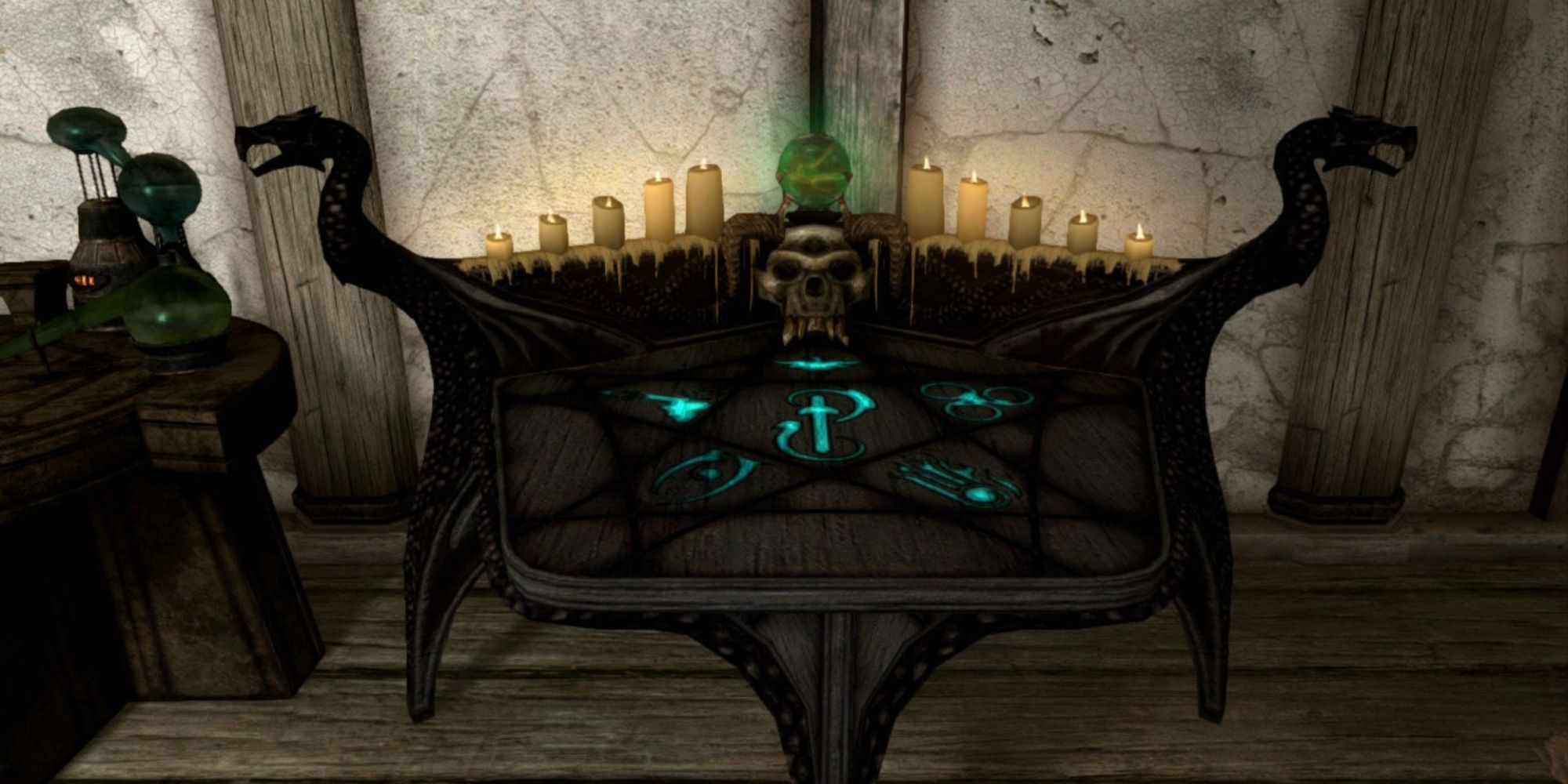 Skyrim enchanting table