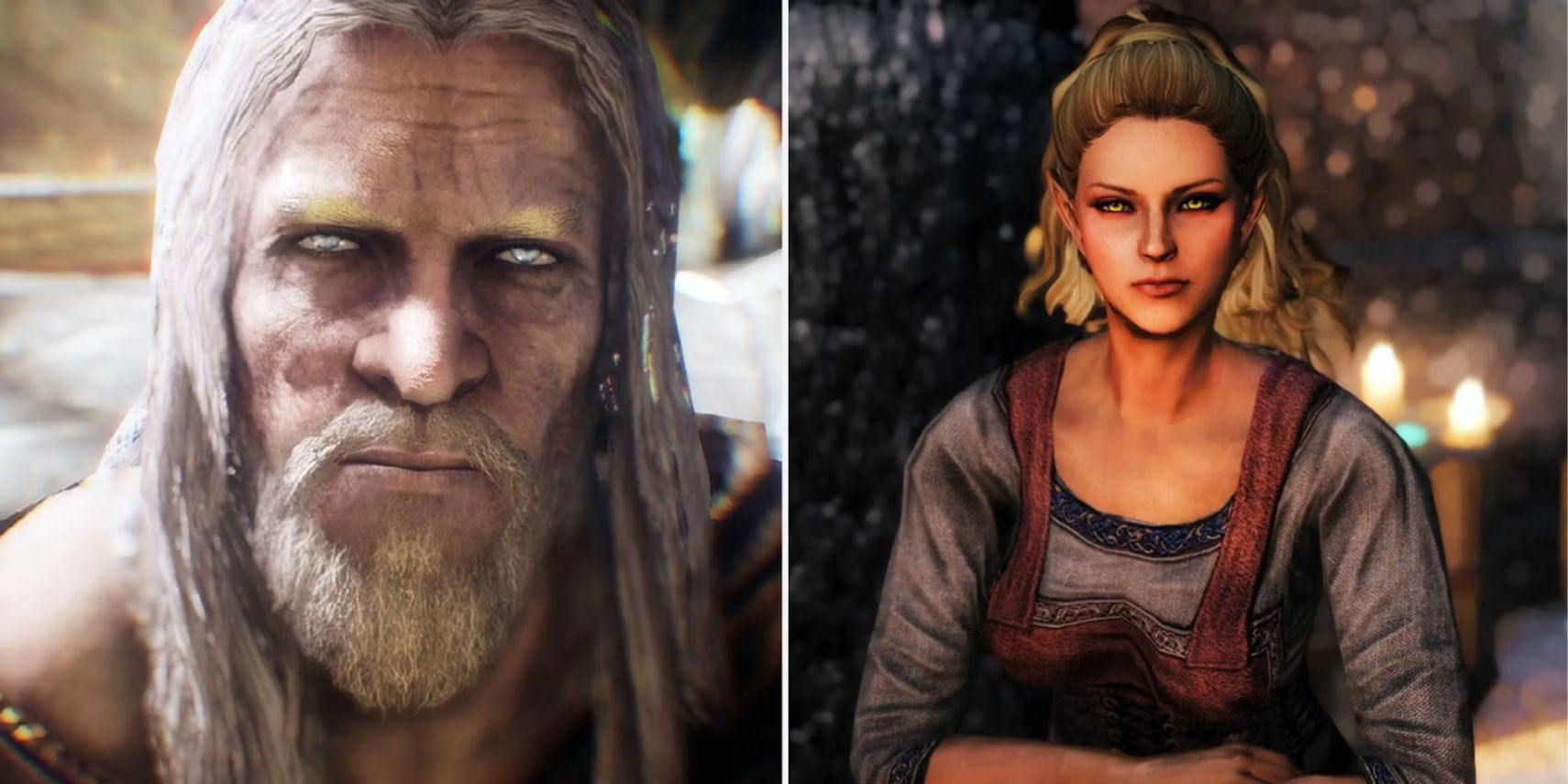 Two of the merchants from Skyrim