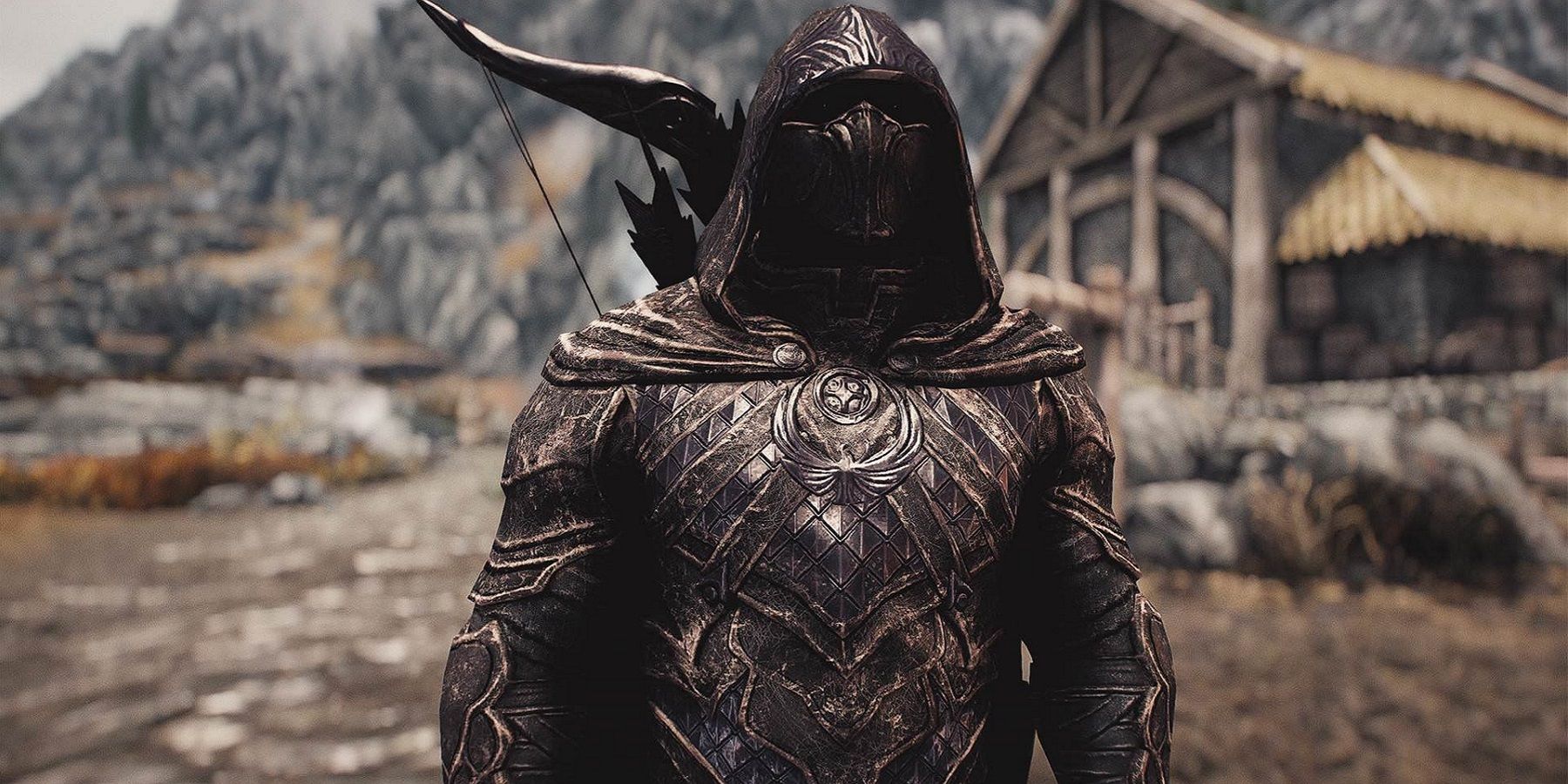 Image from Skyrim showing a Nightingale from the Thieves Guild.