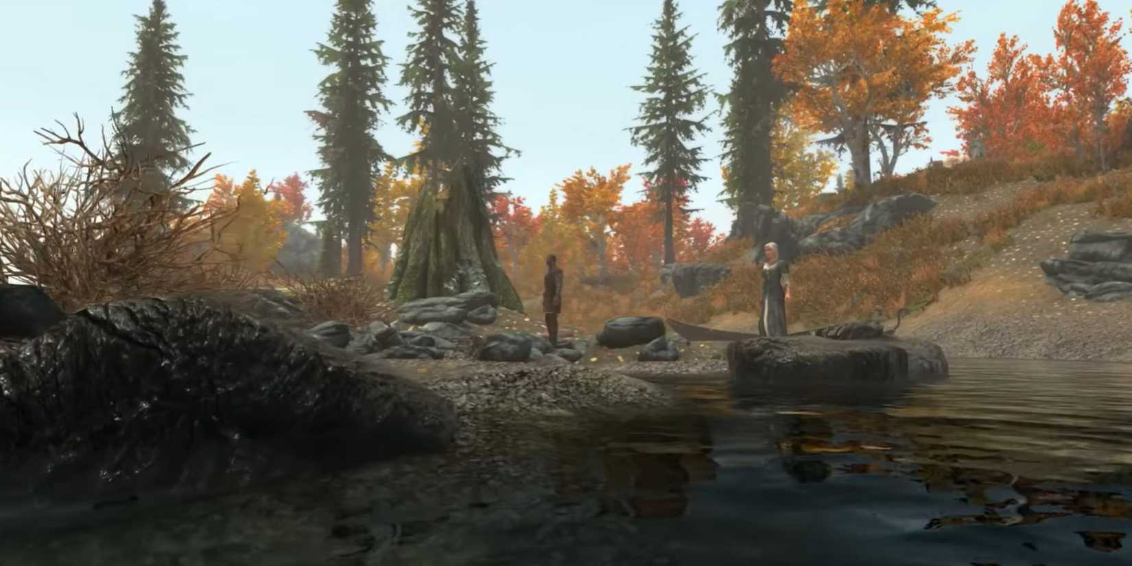 Skyrim The Elder Scrolls V Riften treasure island male female NPC