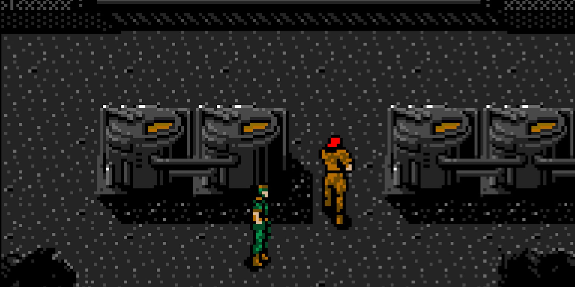 Sneaking around in Metal Gear 2