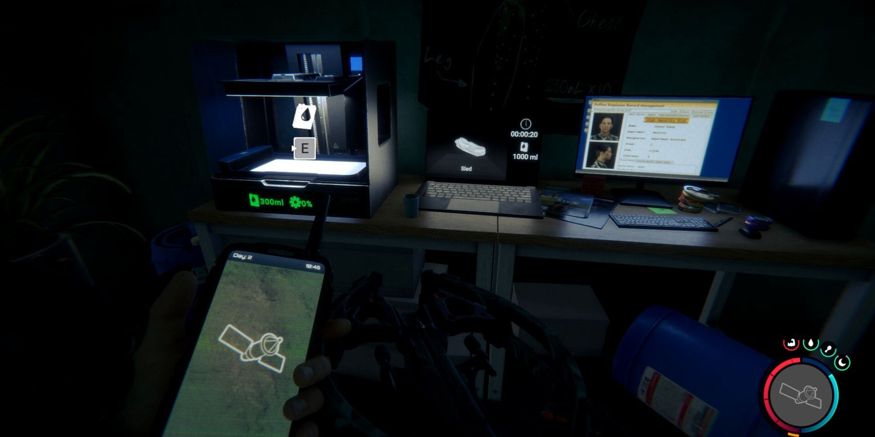 A 3D printer in Sons of The Forest 