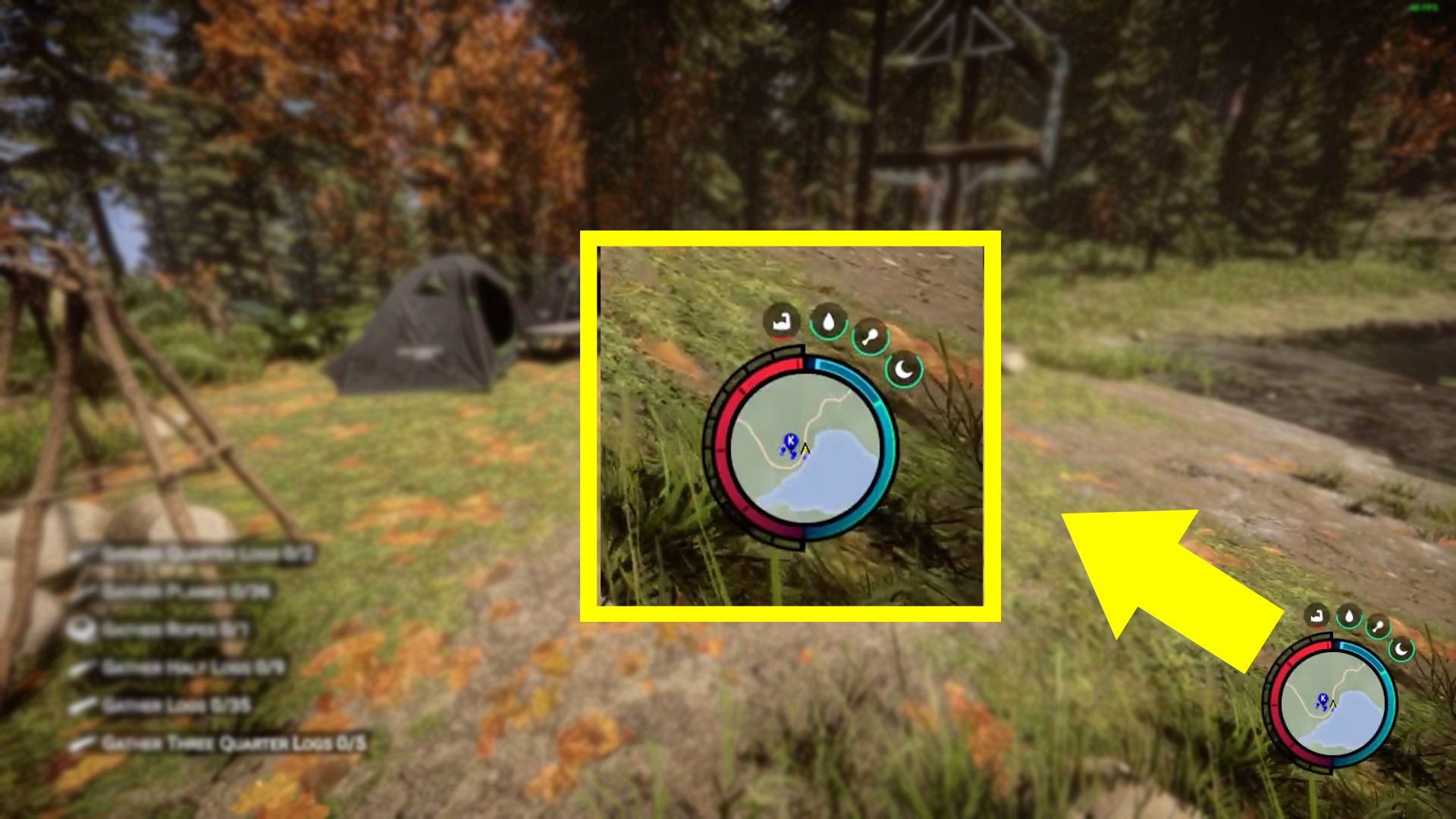 Sons of the Forest HUD Explained