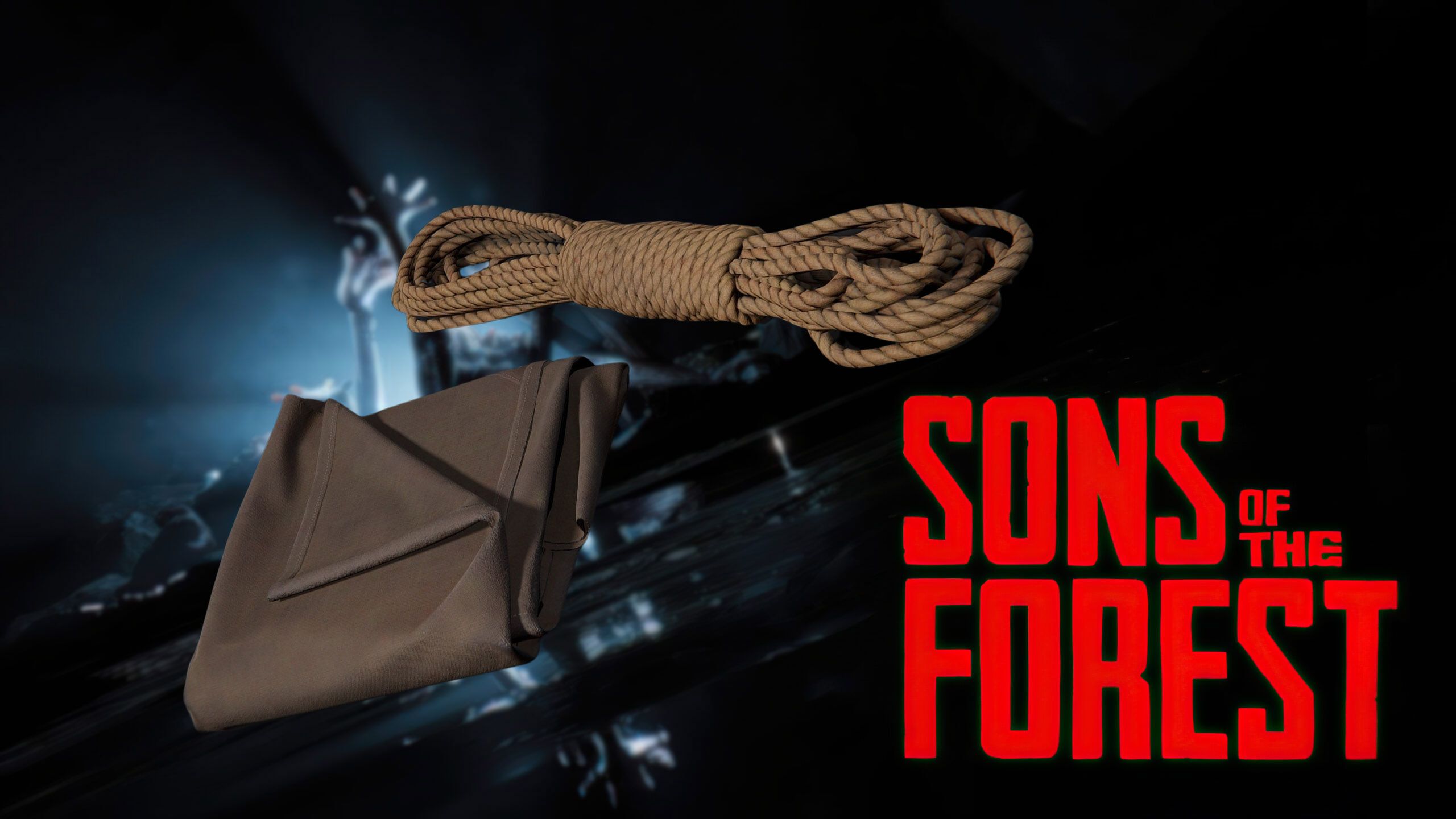 image showing a pile of rope in sons of the forest.