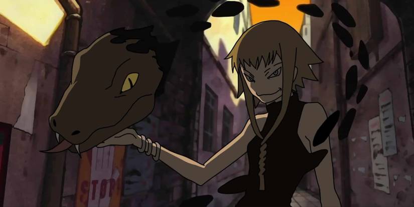 Medusa Gorgon holding snake head