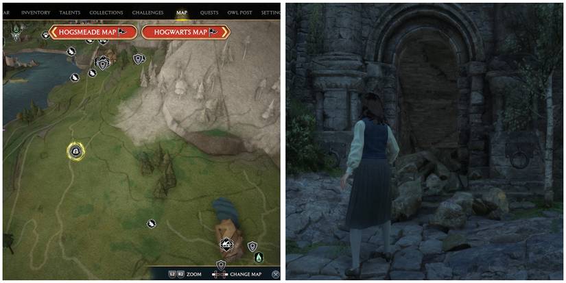 south hogwarts treasure vault 9 location in hogwarts legacy