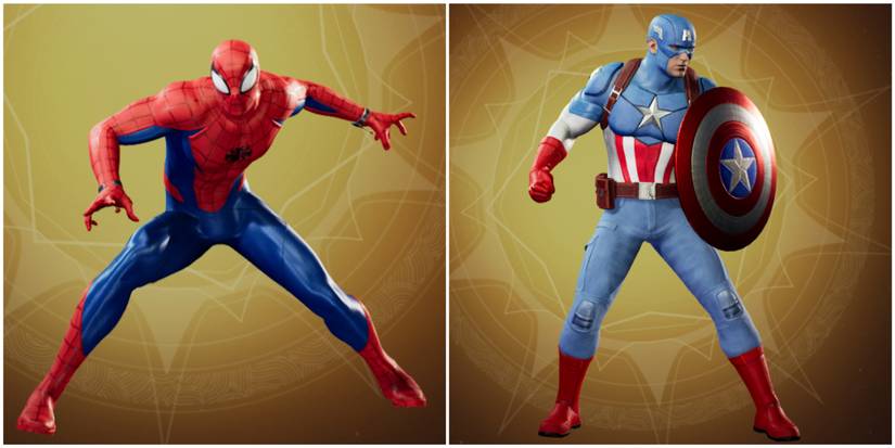 Spider-Man and Captain America in Marvel's Midnight Suns