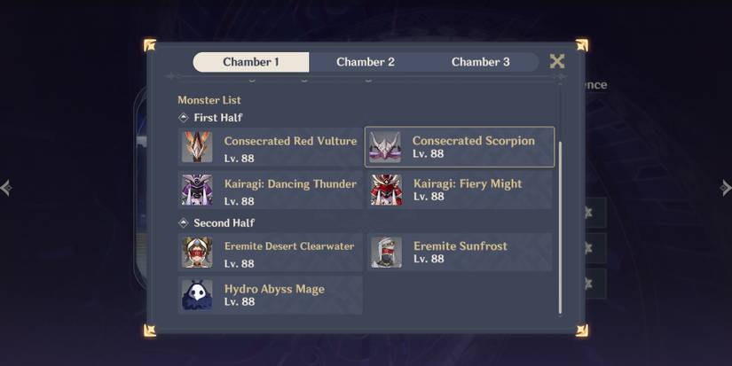 spiral abyss floor 11 chamber 1 monsters in genshin impact