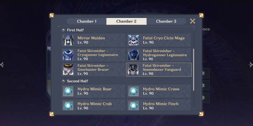 spiral abyss floor 11 chamber 2 monsters in genshin impact